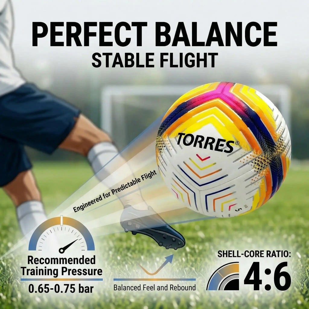 Premium Size 5 Soccer Ball - Professional Football Training Equipment for Youth & Adults, Durable All-Weather PU Training Balls, All-Terrain & Stable Flight, Ideal for Indoor & Outdoor Sports Practice & Games